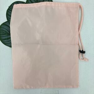 Unbranded Light Ballerina Pink Drawstring Reusable Dust Shoe Purse Rectangle Bag